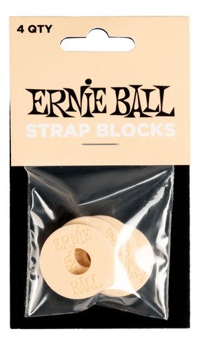 Ernie Ball P05624 Strap Blocks De Goma Pack 4 Unidades