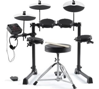 Alesis Debut Mesh Kit Bateria Electronica 5 Cuerpos Banqueta