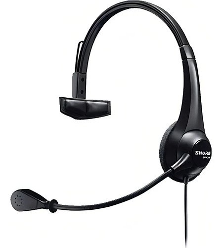 Shure Brh31m Auricular Simple Con Microfono Vincha Radio Tv Color Negro