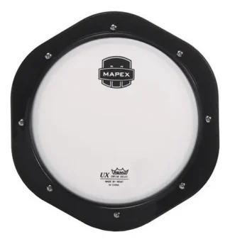 Pad De Práctica P/ Bateristas 8'' Mapex Ppa08-mpn Color Blanco Y Negro Blanco/negro