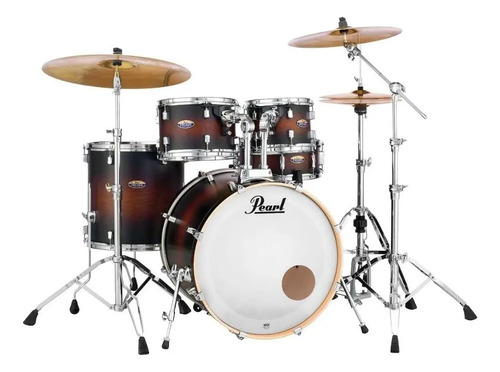 Batería Pearl Decade Maple De 5 Cuerpos En Satin Brown Burst