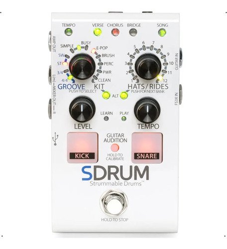 Pedal De Ritmos Digitech Sdrum Blanco