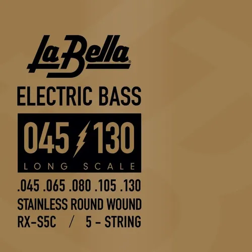 La Bella Rxs5c Encorado Para Bajo 5 Cuerdas 045 130