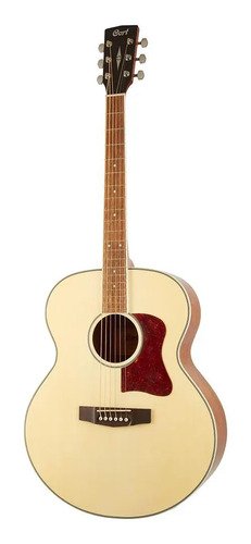Guitarra Electroacústica Cort Cj-medx Jumbo Spruce Caoba Beige