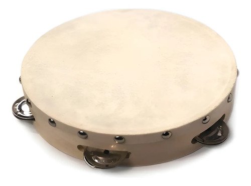 Unison Ywth8 Pandereta 20cm Parche Sonajas Color Natural