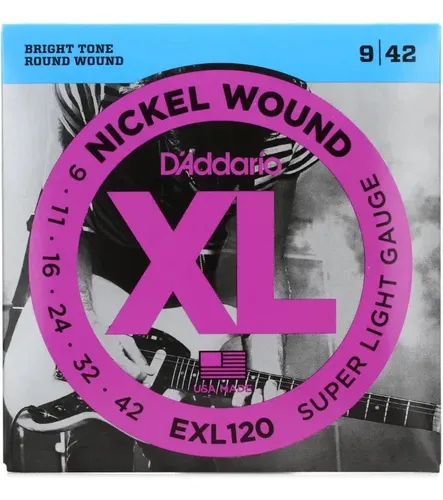 Encordado P/ Guitarra Electrica Daddario Exl120 009/042