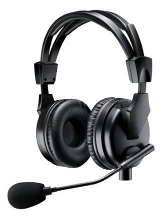 Auriculares Con Micrófono Shure Brh50m Broadcast Profesional Negro