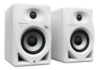 Monitores De Estudio Pioneer Dm-40d-bt Bluetooth Par Blancos Color Blanco