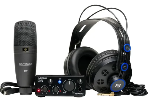 Presonus Audiobox Go Creator Pack Placa Microfono Auri Usb C