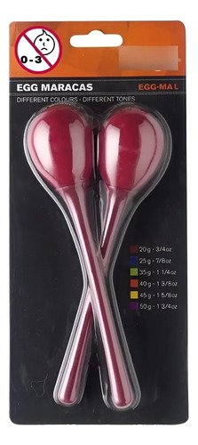 Stagg Segml Shaker Maracas Mango Largo Color Rojo