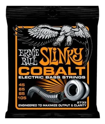 Encordado Ernie Ball P02733 Bajo Eléctrico 4 Cuerdas 045/105 Cobalt