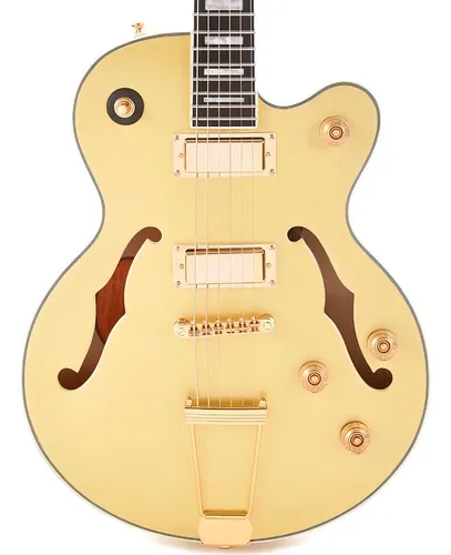 Guitarra Semi-acústica EpiPhone Uptown Kat Es Gold Metallic Diestro Dorado Ébano