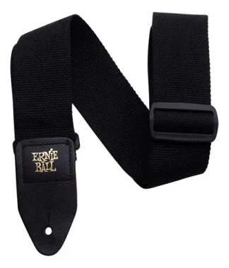 Correa Ernie Ball Polypro Para Guitarra, Guitarra O Bajo, Color: Negro Negra