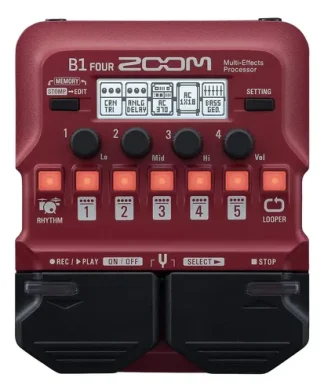 Pedal De Efecto Zoom B1 Four Rojo