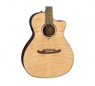 Guitarra Electroacústica Fender Fa345ce Auditorium Marrón Claro Diestro Ébano