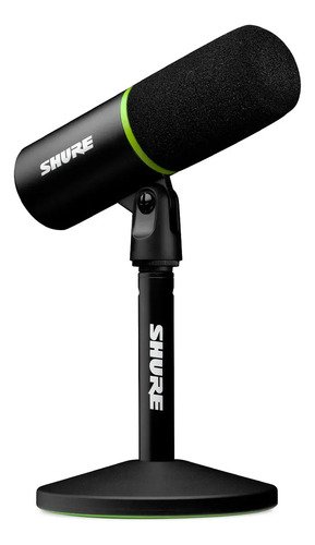 Micrófono Shure Mv6 Gamer Conexión Usb Aislamiento De Ruido Color Negro