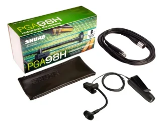 Shure Pga98h Microfono Para Saxo / Vientos C/ Clamp Y Cable
