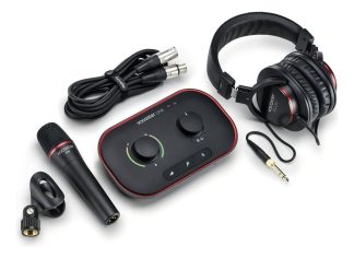 Interfaz De Audio Focusrite Vocaster One Studio Ss Negro