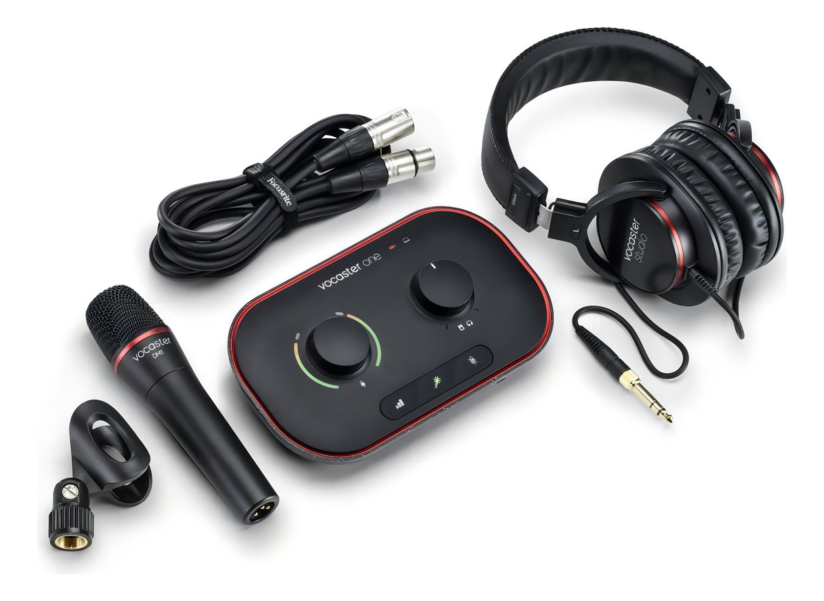 Interfaz De Audio Focusrite Vocaster One Studio Ss Negro