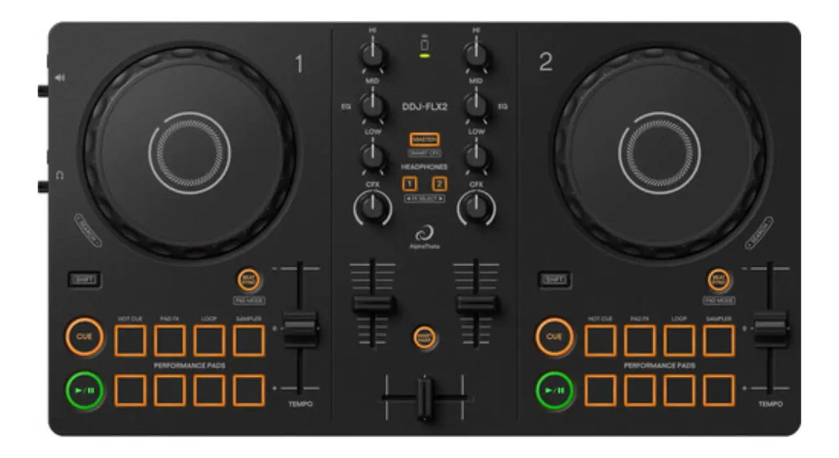 Smart Controlador Dj Alpha Theta Pioneer Ddj-flx2 Bluetooth Color Negro