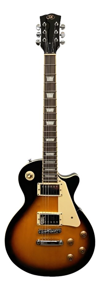 Guitarra Eléctrica Sx Ee Series Ee3 Les Paul De Aliso 2000 Vintage Sunburst Brillante Con Diapasón De Palo De Rosa