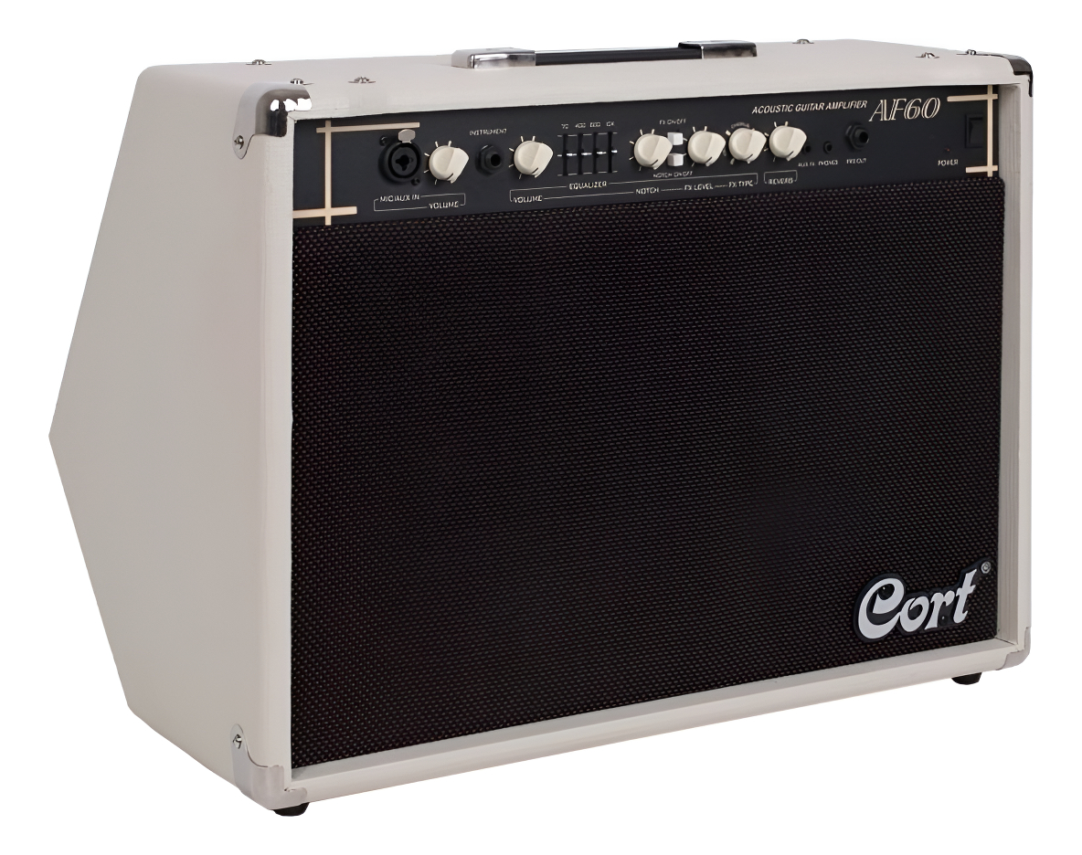 Cort Af60 Amplificador Guitarra Acustica 3 Canales 60 Watts