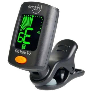 Musedo T2 Afinador Clip Cromatico Guitarra Bajo Ukelele