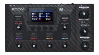 Pedalera Zoom B6 Para Bajo Cuo Color Gris Oscuro