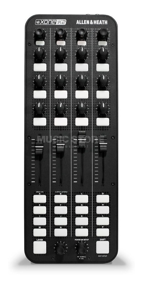 Controlador Dj Allen & Heath Xone K2 Negro 4 Canales Midi Profesional
