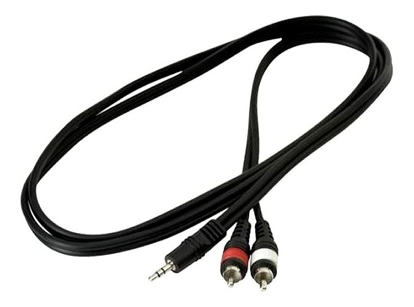 Cable 1 Mini Plug A 2 Rca Warwick Rcl 20902 D4