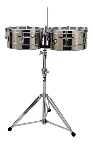 Timbal Tito Puente Lp256s Acero Inoxidable 13 + 14 Pulgadas