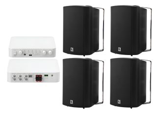 Sonido Cafeteria Bar Hikvision 4 Parlantes Kramer Bluetooth