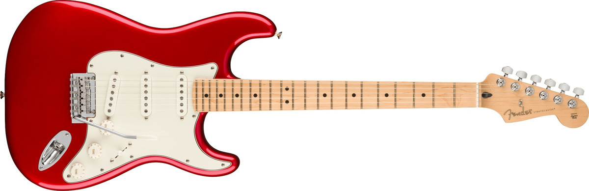 Guitarra Fender Player Stratocaster Maple México Red Color Rojo Orientación De La Mano Diestro