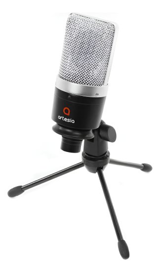 Micrófono Artesia Amc - 10 Cardioide Negro
