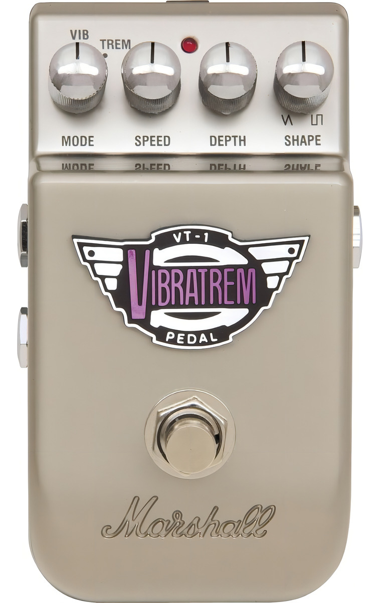 Marshall Vt1 Vibratrem Pedal Tremolo Vibrato Color Beige