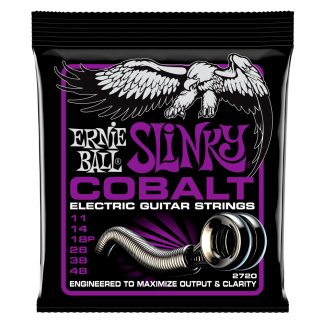 Ernie Ball 2720 Power Slinky Cobalt Enc Guitarra Eléctrica 11-48