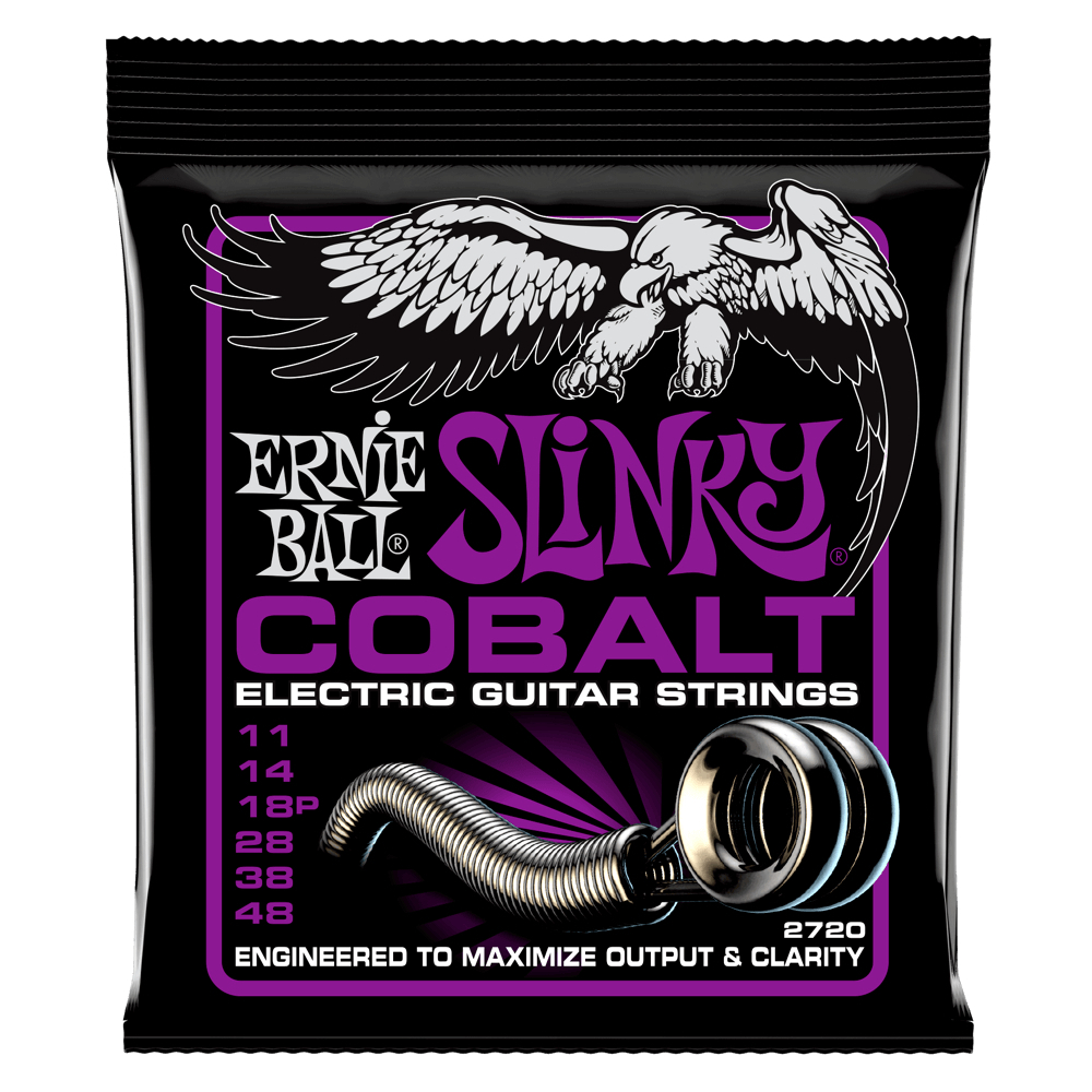 Ernie Ball 2720 Power Slinky Cobalt Enc Guitarra Eléctrica 11-48