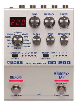 Pedal De Efecto Boss 200 Digital Delay Dd-200 Plateado