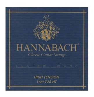 Hannabach 728 Ht Azul Alta Carbon Encordado Nylon Guitarra
