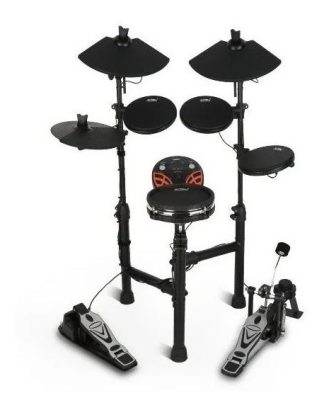 Thunder Thd130 Bateria Electronica 5 Cuerpos Tambor Mesh