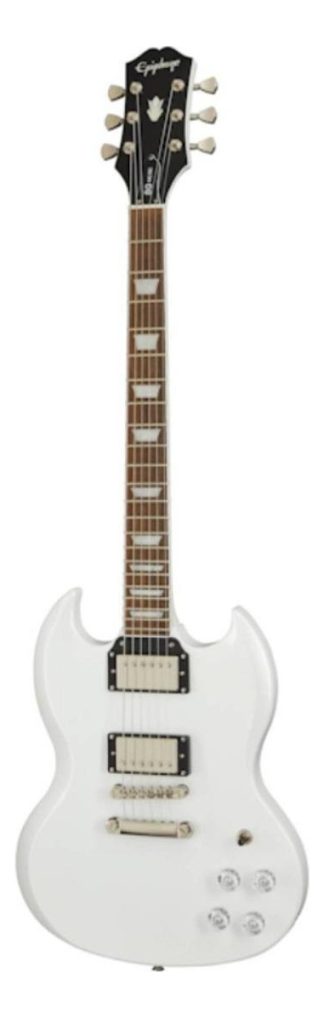 Guitarra EpiPhone Sg Muse Modern Caoba Pearl White Laurel Indio Rock Blues