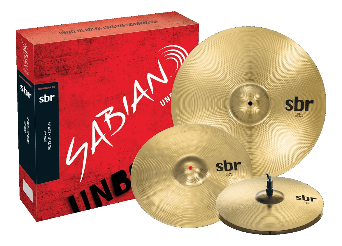 Sabian Sbr5003 Set Platillos Hi Hat 14 Crash 16 Ride 20