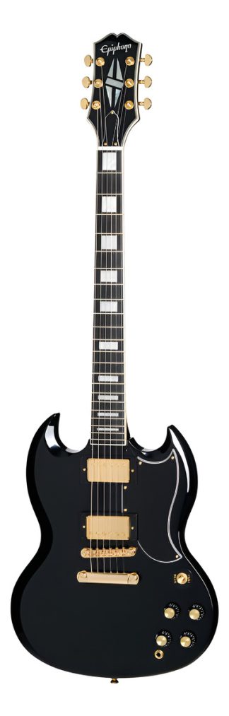 EpiPhone Sg Custom Guitarra Electrica Acc Dorados Funda