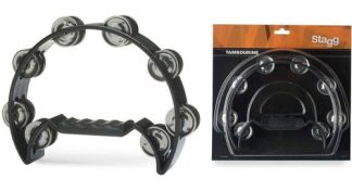 Pandereta Half Moon Stagg Tab2 Bk Pandereta Negra