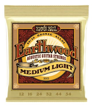 Encordado Ernie Ball P02003 Earthwood Medium Lig 80/20 12-54
