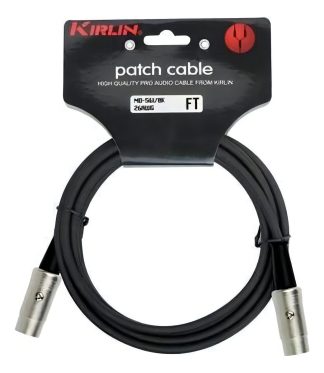Cable Midi Kirlin Md-561 1.8m Conectores Metálicos 5 Pines Negro