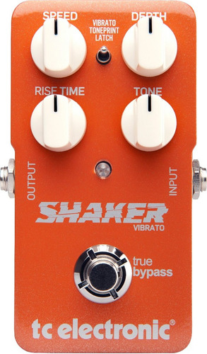 Pedal Vibrato Tc Electronic Shaker Naranja Para Guitarra Eléctrica