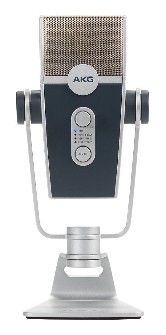 Micrófono Akg Lyra Condensador Estéreo Color Azul/plata