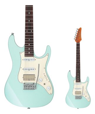Guitarra Ibanez Az2204nw Mgr Prestige Series Mint Green Material Del Diapasón Palo De Rosa Orientación De La Mano Diestro Verde