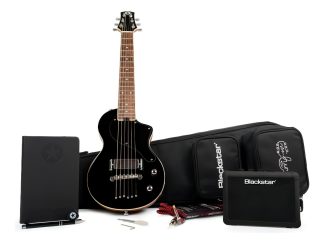 Guitarra Eléctrica Viaje Blackstar Carry-on Burst Humbucker Cuerdas D'addario Diestro Negro
